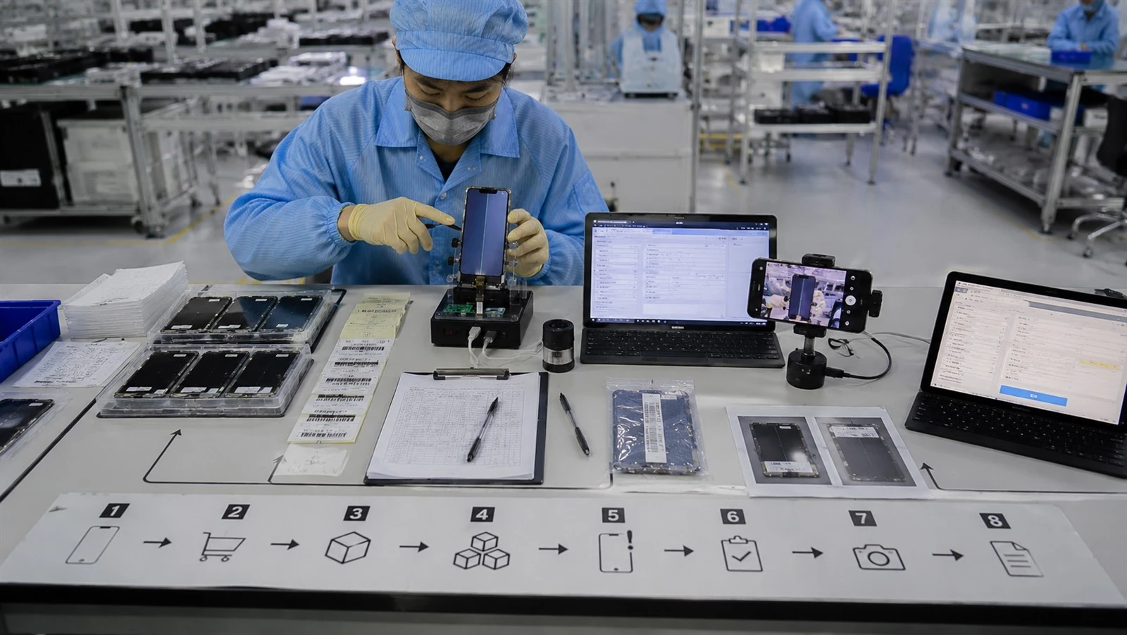 LCD defect report workflow for replacement screen quality control LCD defect report workflow for replacement screen quality control